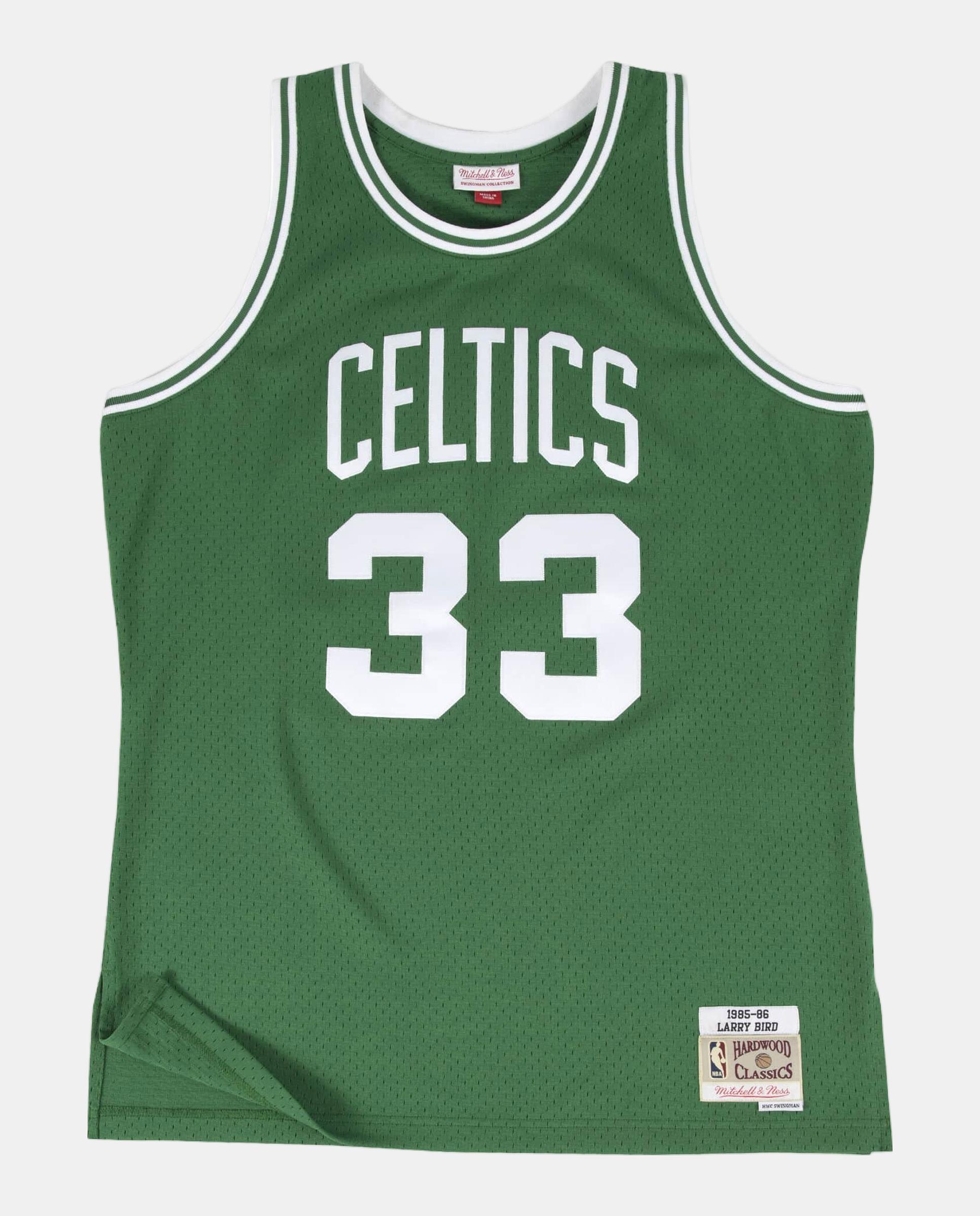 Imagen 0 de Camiseta de hombre Swingam Boston Celtics Larry Bird 1985 Mitchell and Ness Verde