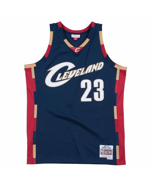 Imagen 0 de Camiseta de hombre Swingman Cleveland Cavaliers Lebron James 2008 Mitchell and Ness Azul