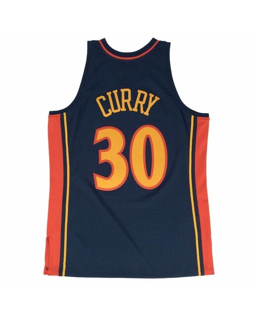 Camiseta de hombre Swingman GSW Stephen Curry 2009 Mitchell and Ness - Azul Azul-2