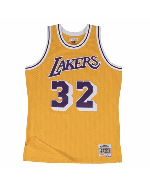 MITCHELL AND NESS - Camiseta de hombre Swingman Los Angeles Lakers Magic Johnson 1984 Mitchell and Ness.