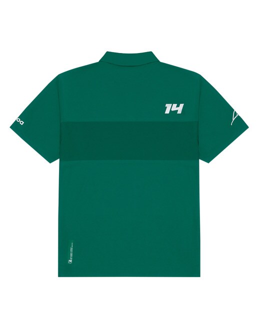 Polo Unissexo Minimal Aston Martin F1 Team Verde-2