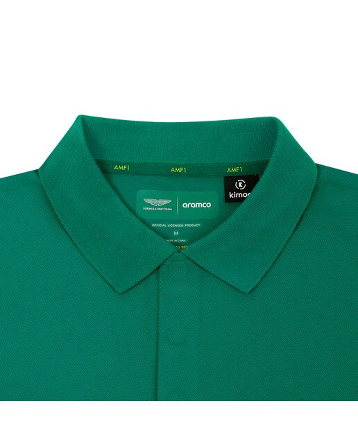 Polo Unissexo Minimal Aston Martin F1 Team Verde-3