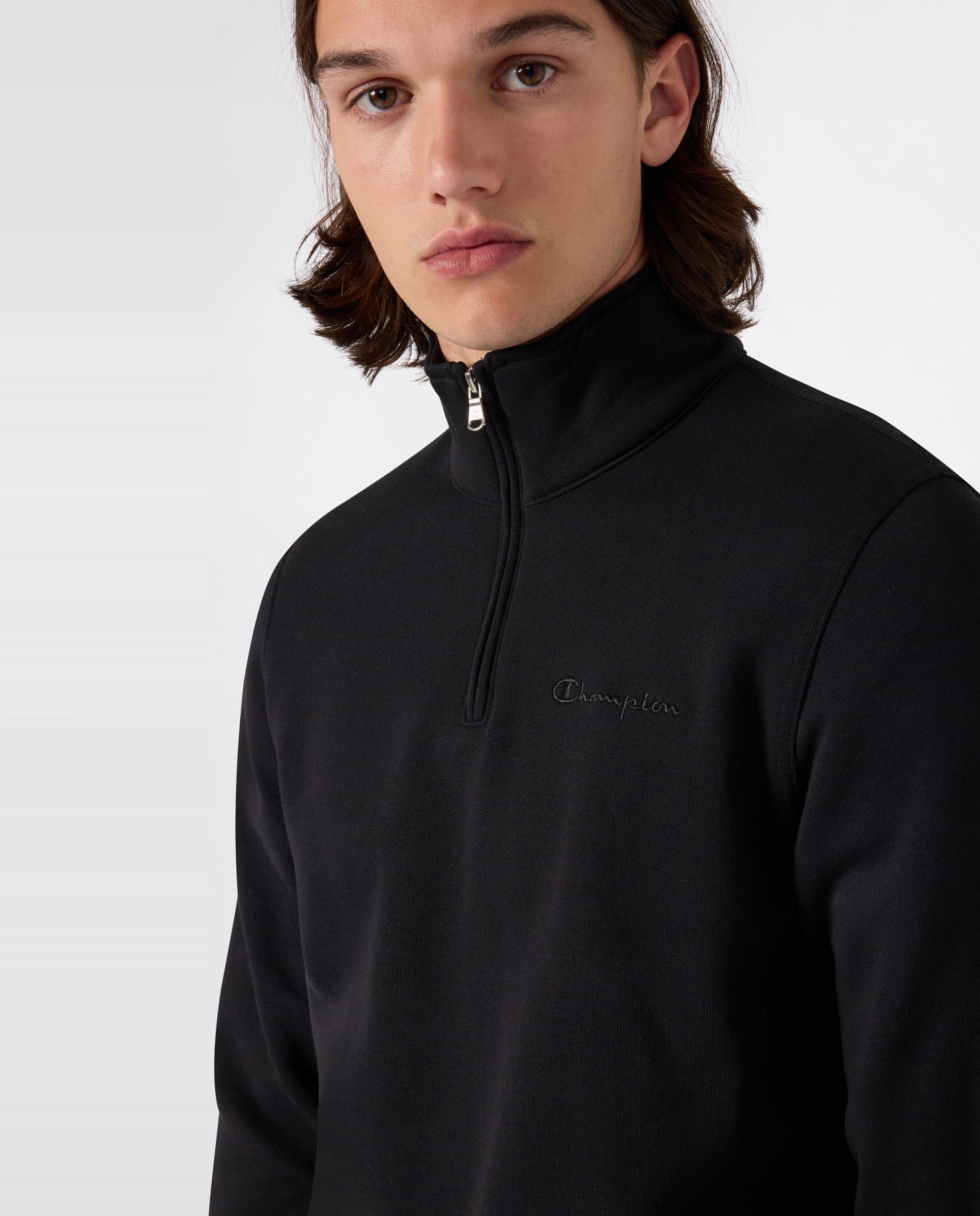 Sweatshirts Casual Half Zip Sweatshirt Preto-5