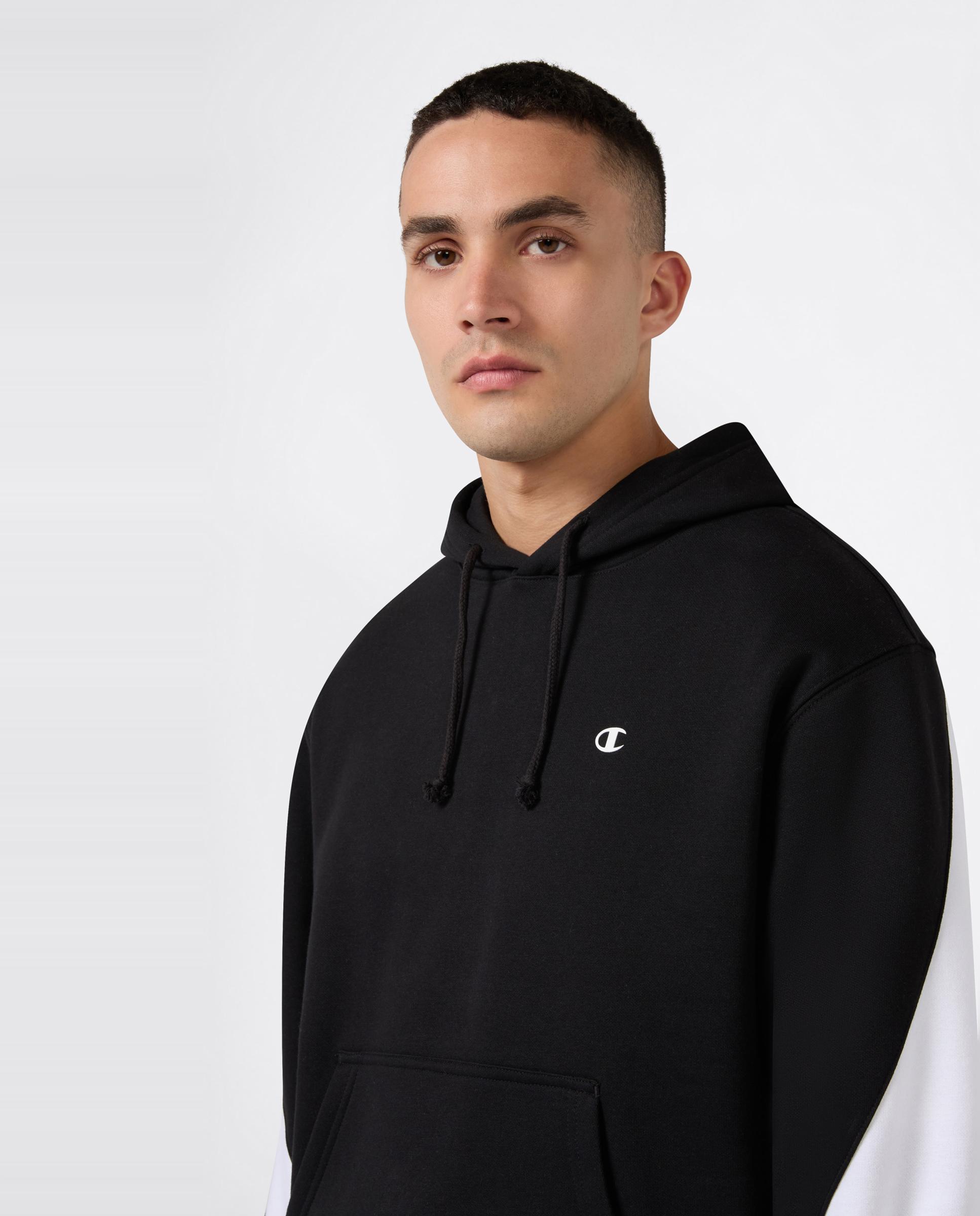 Sweatshirts Casual Hooded Sweatshirt Preto-2