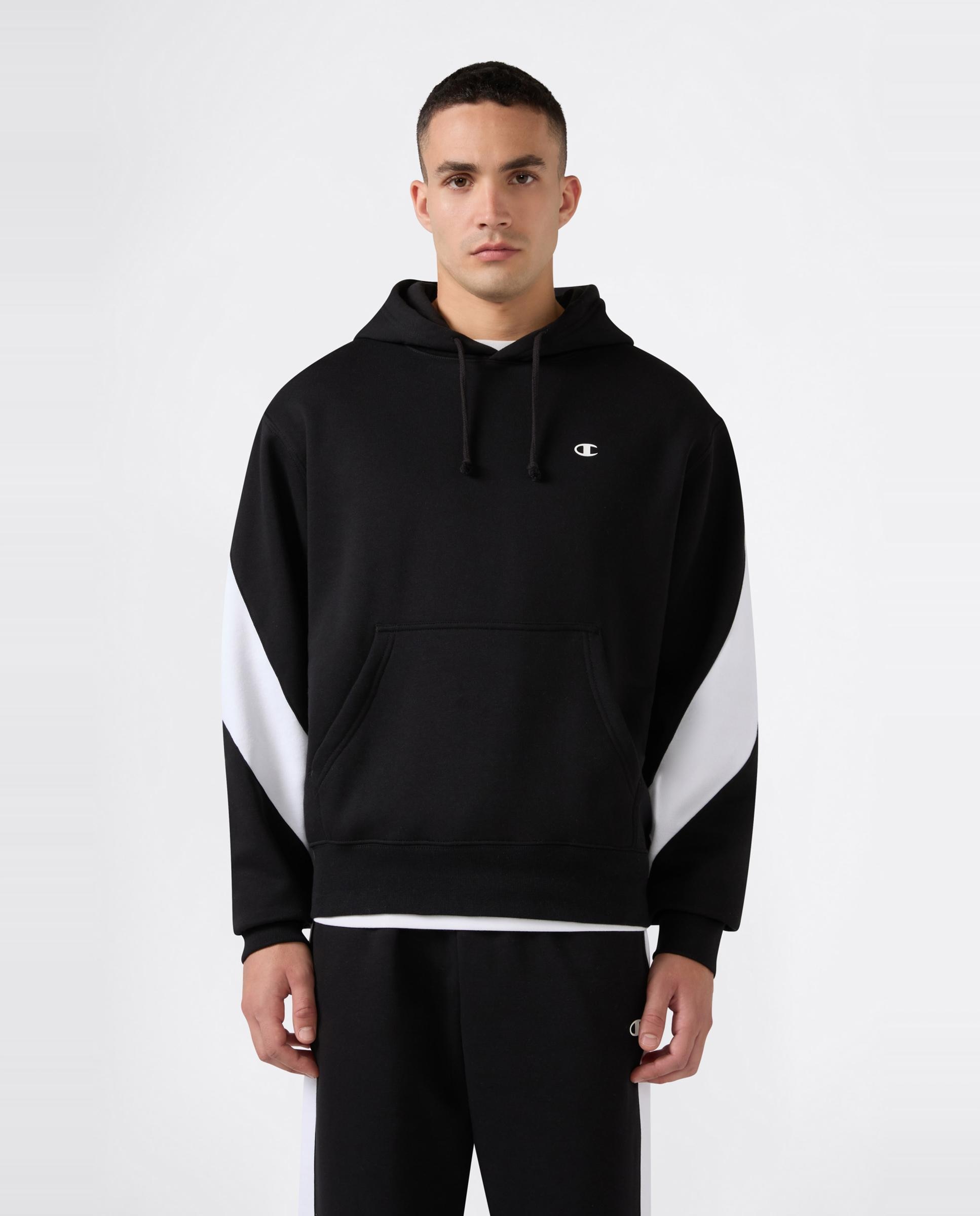 Sweatshirts Casual Hooded Sweatshirt Preto-4