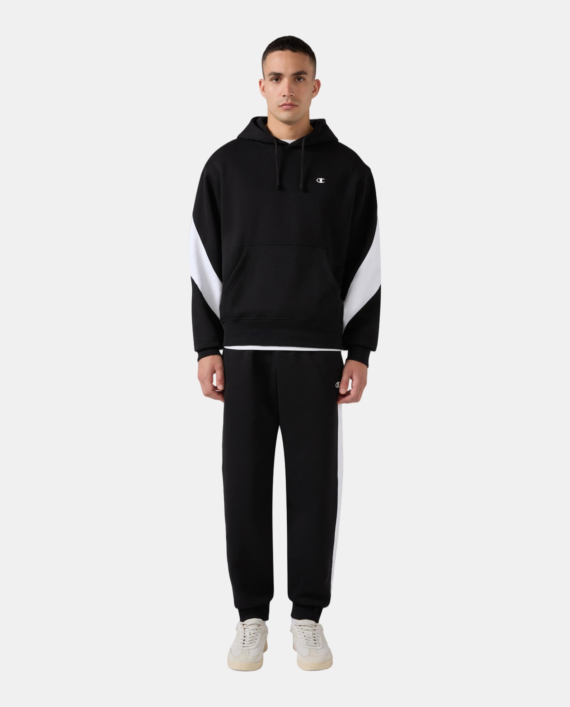 Sweatshirts Casual Hooded Sweatshirt Preto-5