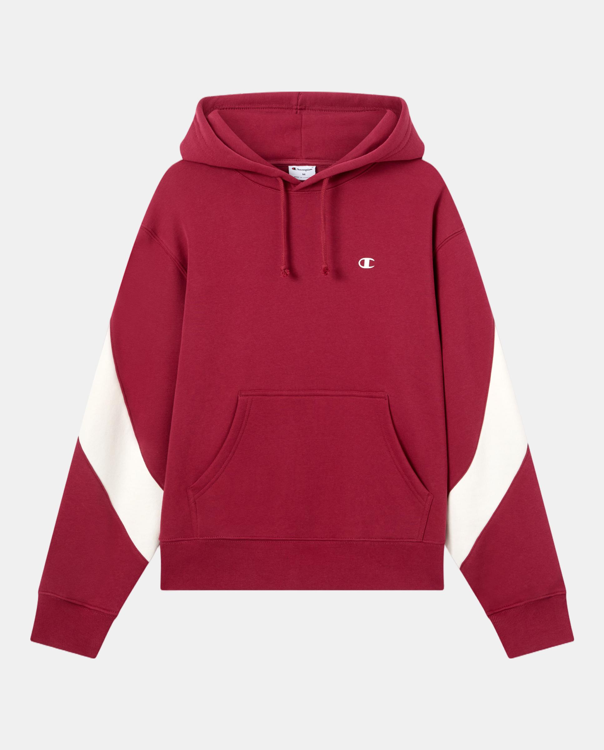 Sweatshirts Casual Hooded Sweatshirt Vermelho-5