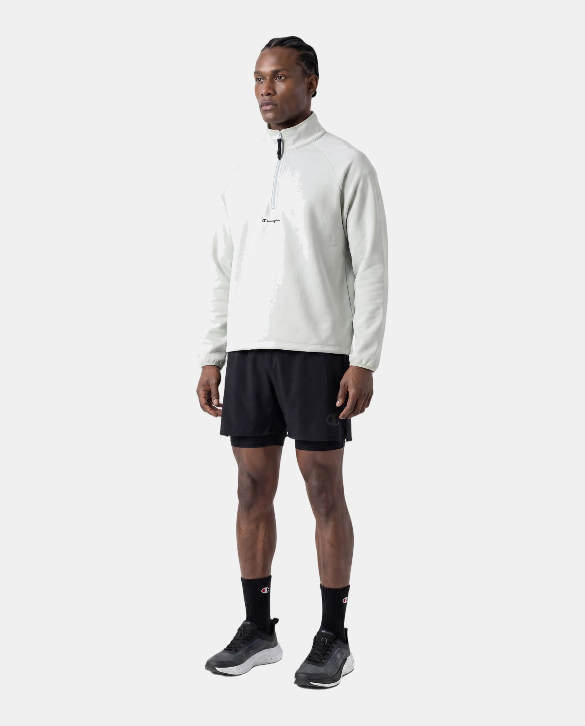 Sweatshirts Casual Half Zip Sweatshirt Azul-5