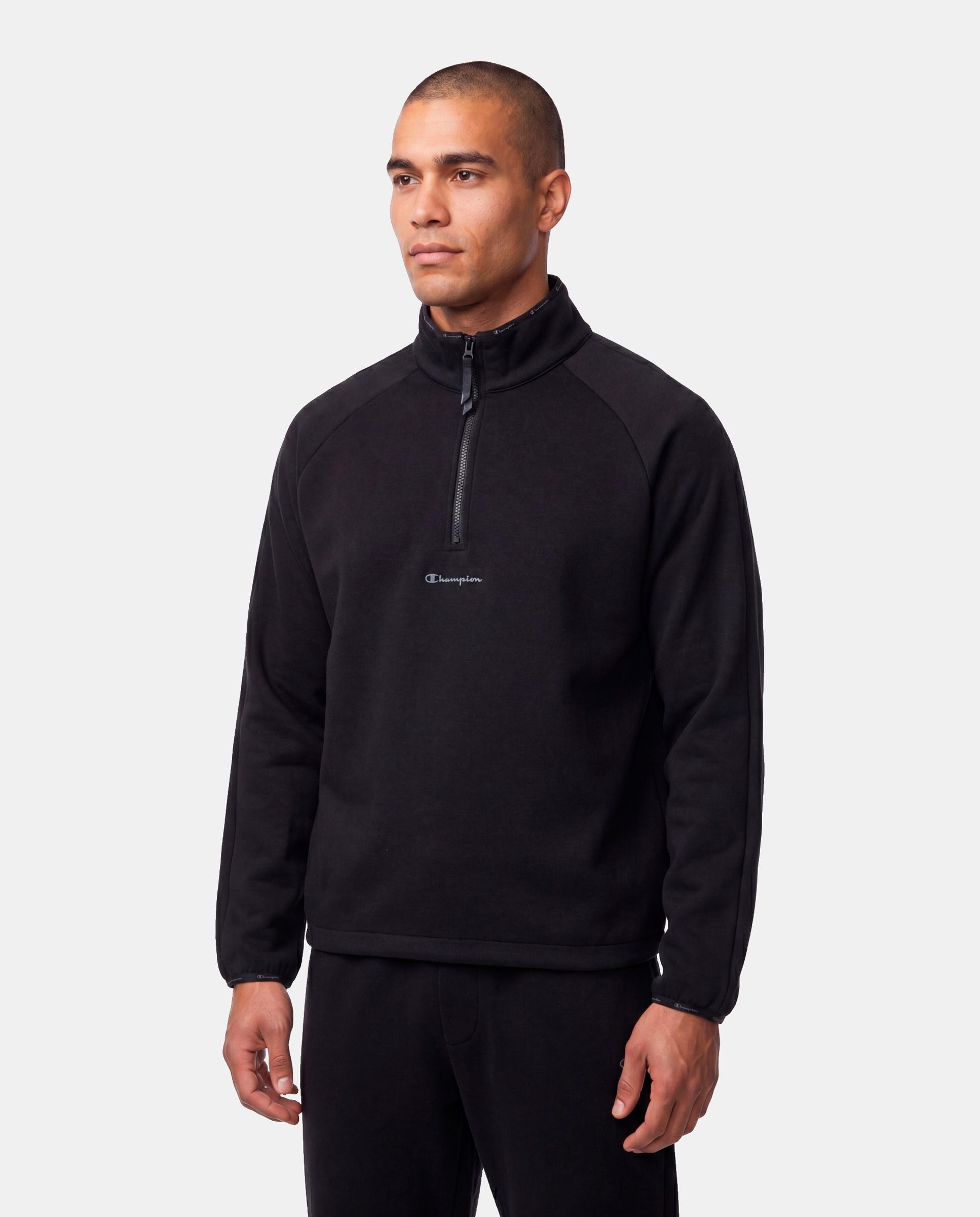 Sweatshirts Casual Half Zip Sweatshirt Preto-4