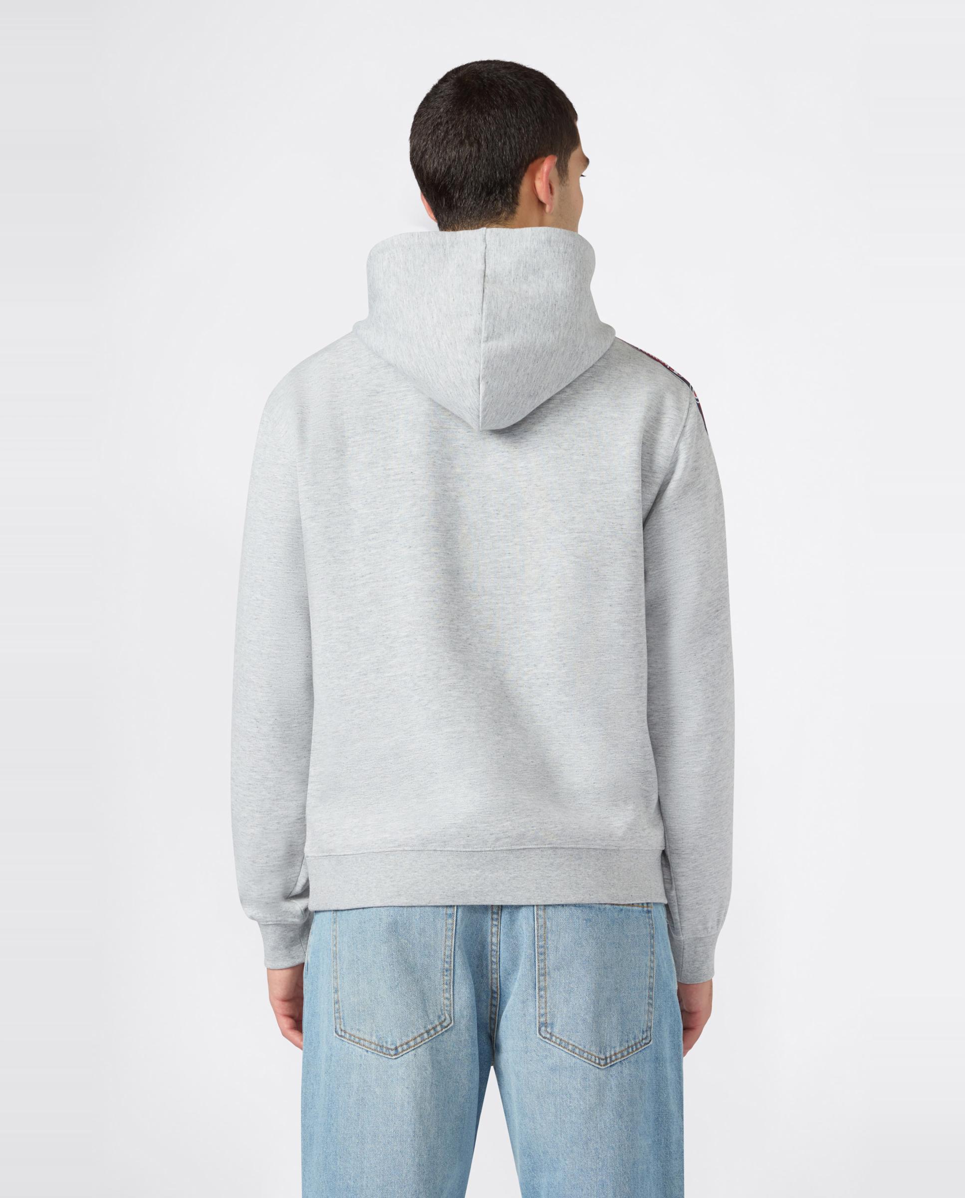 Sweatshirts Casual Hooded Sweatshirt Cinzento-3