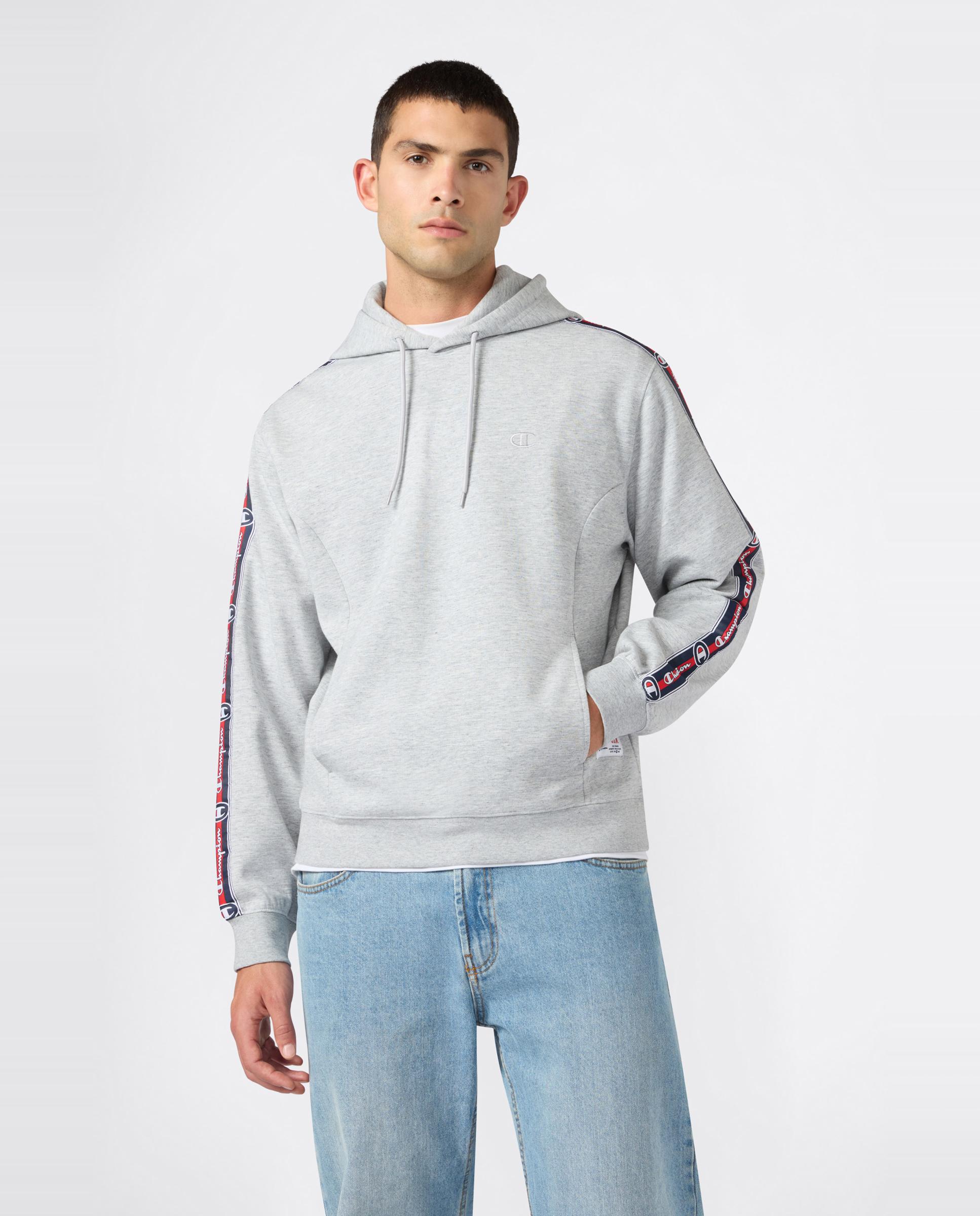 Sweatshirts Casual Hooded Sweatshirt Cinzento-4