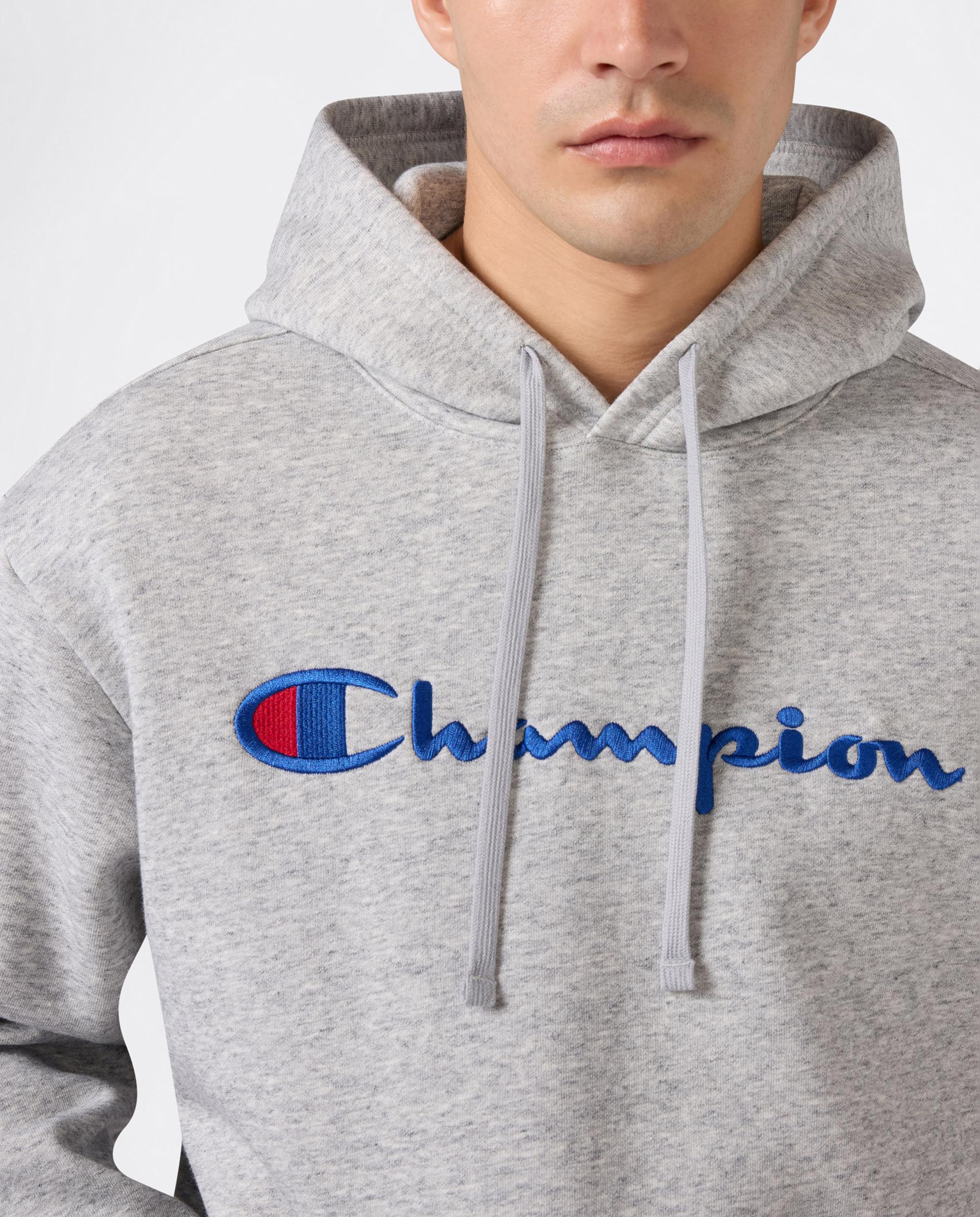 Sweatshirts Casual Hooded Sweatshirt Cinzento-2