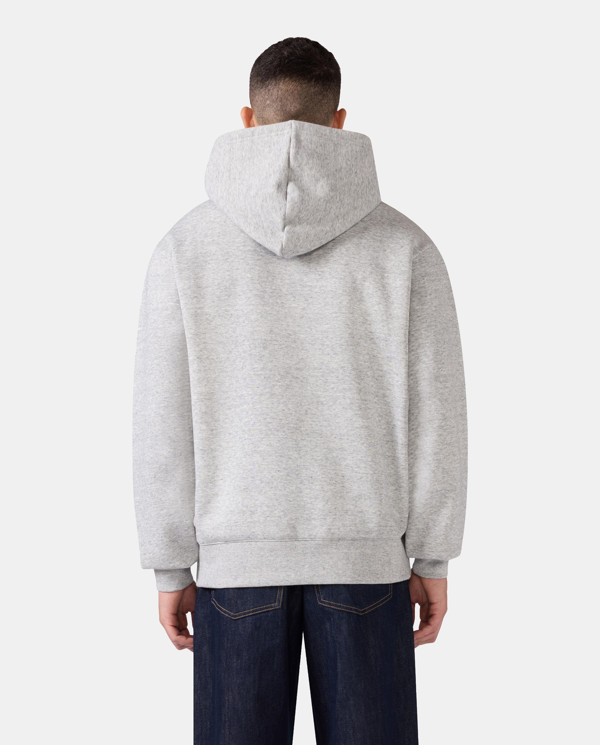 Sweatshirts Casual Hooded Sweatshirt Cinzento-3