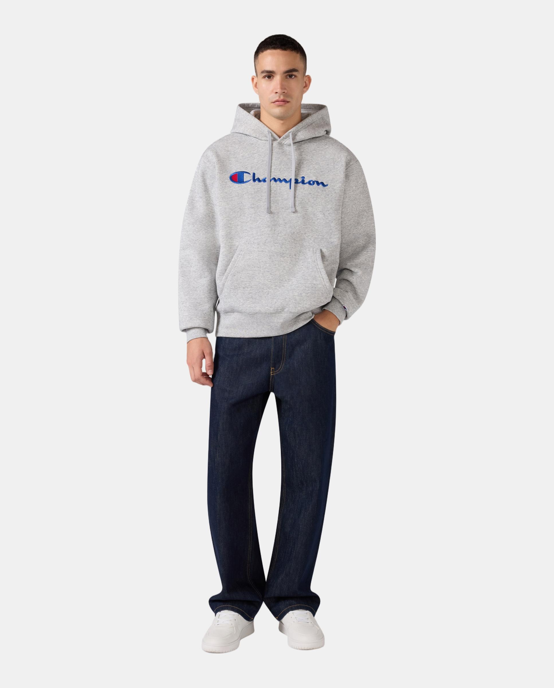 Sweatshirts Casual Hooded Sweatshirt Cinzento-5