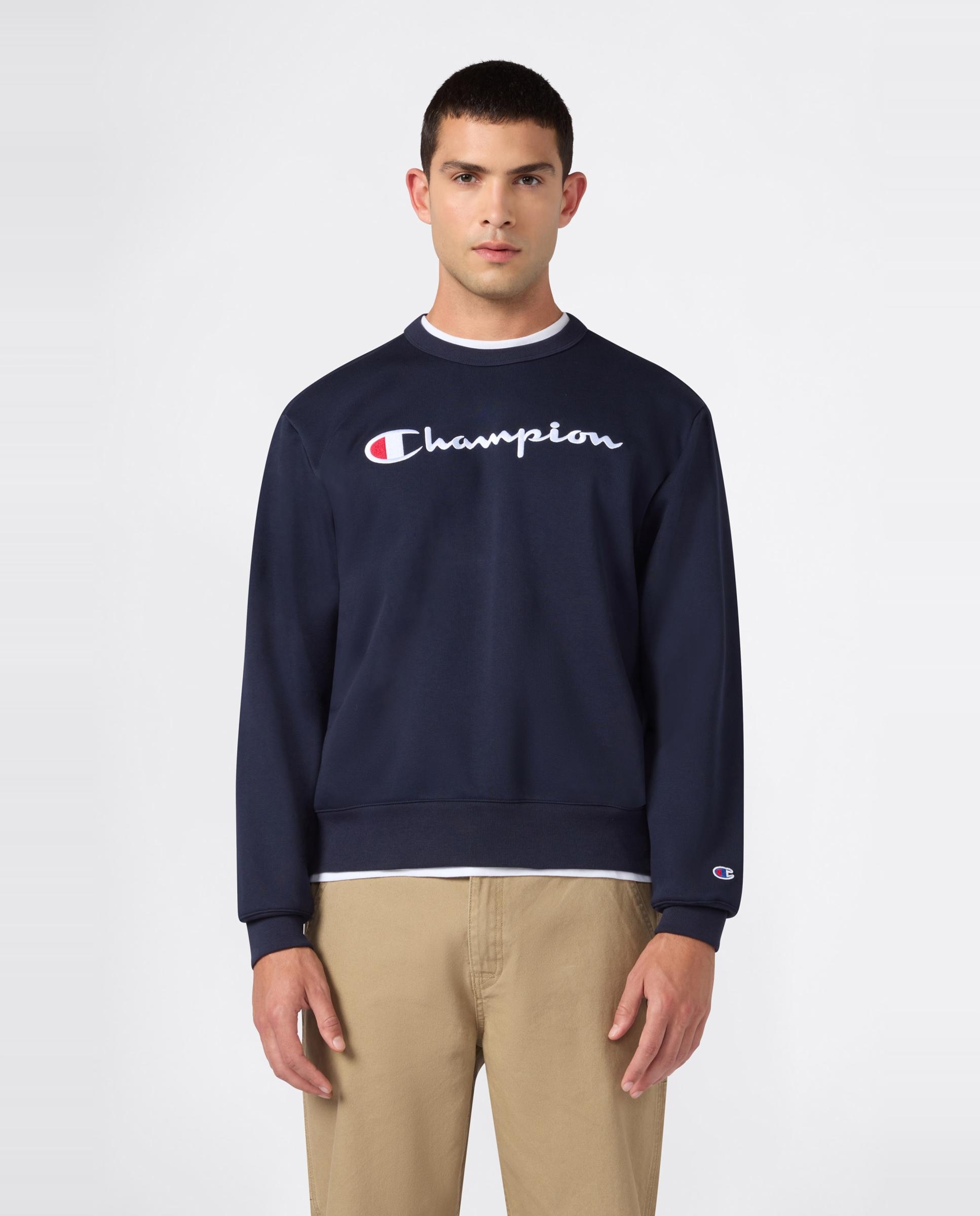 Sweatshirts Casual Crewneck Sweatshirt Azul-2