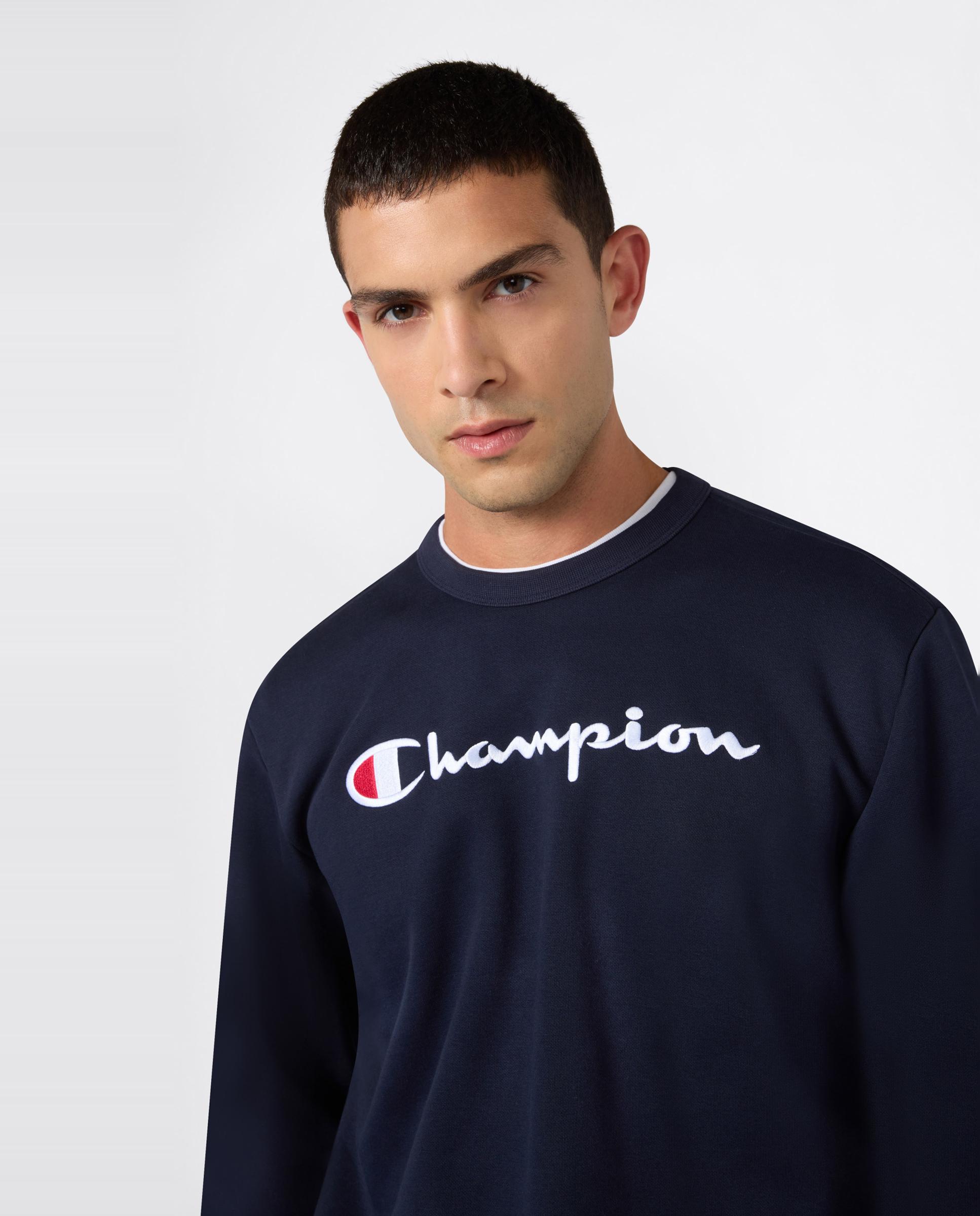 Sweatshirts Casual Crewneck Sweatshirt Azul-5