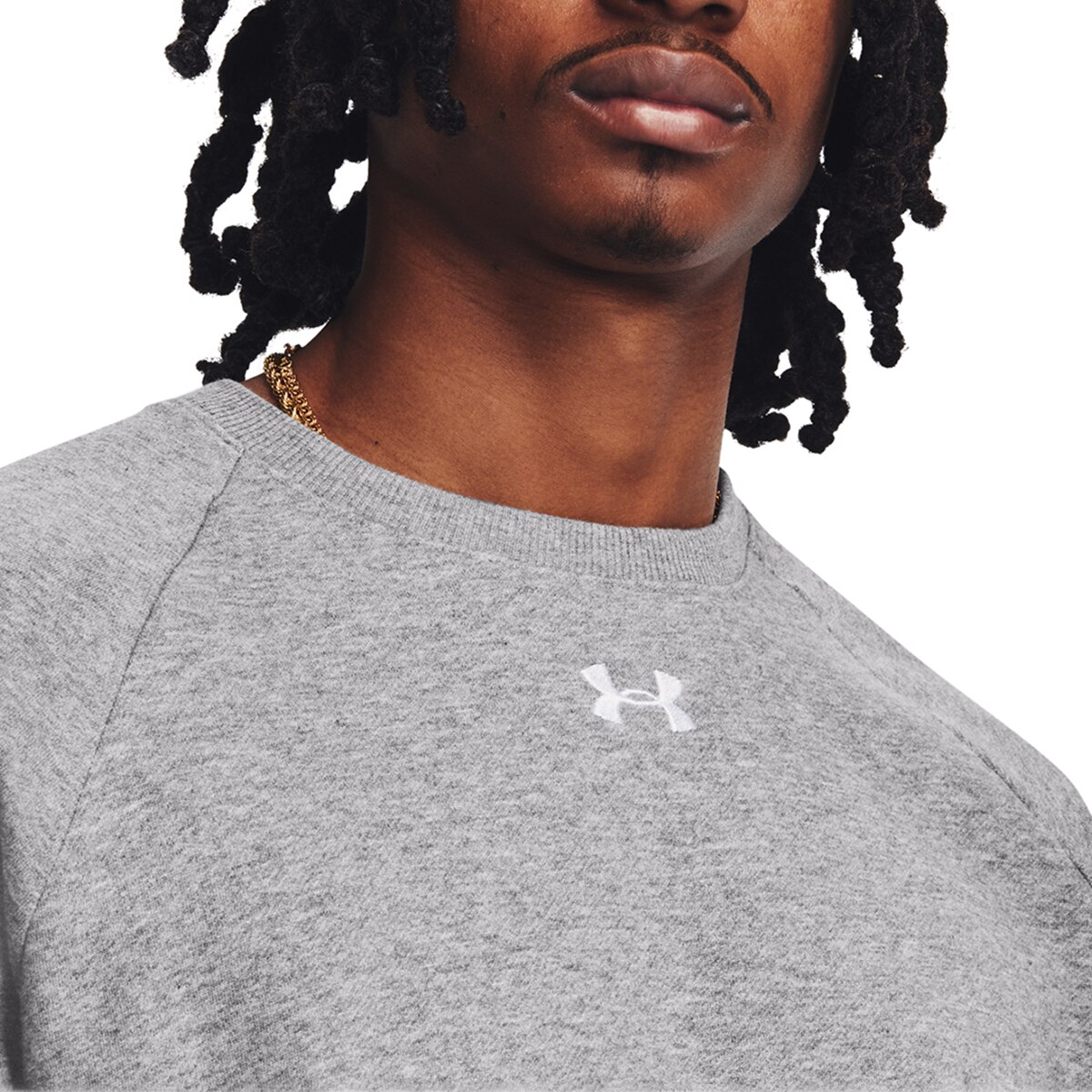 Sweatshirt de Homem Rival Fleece Crew Cinzento-3
