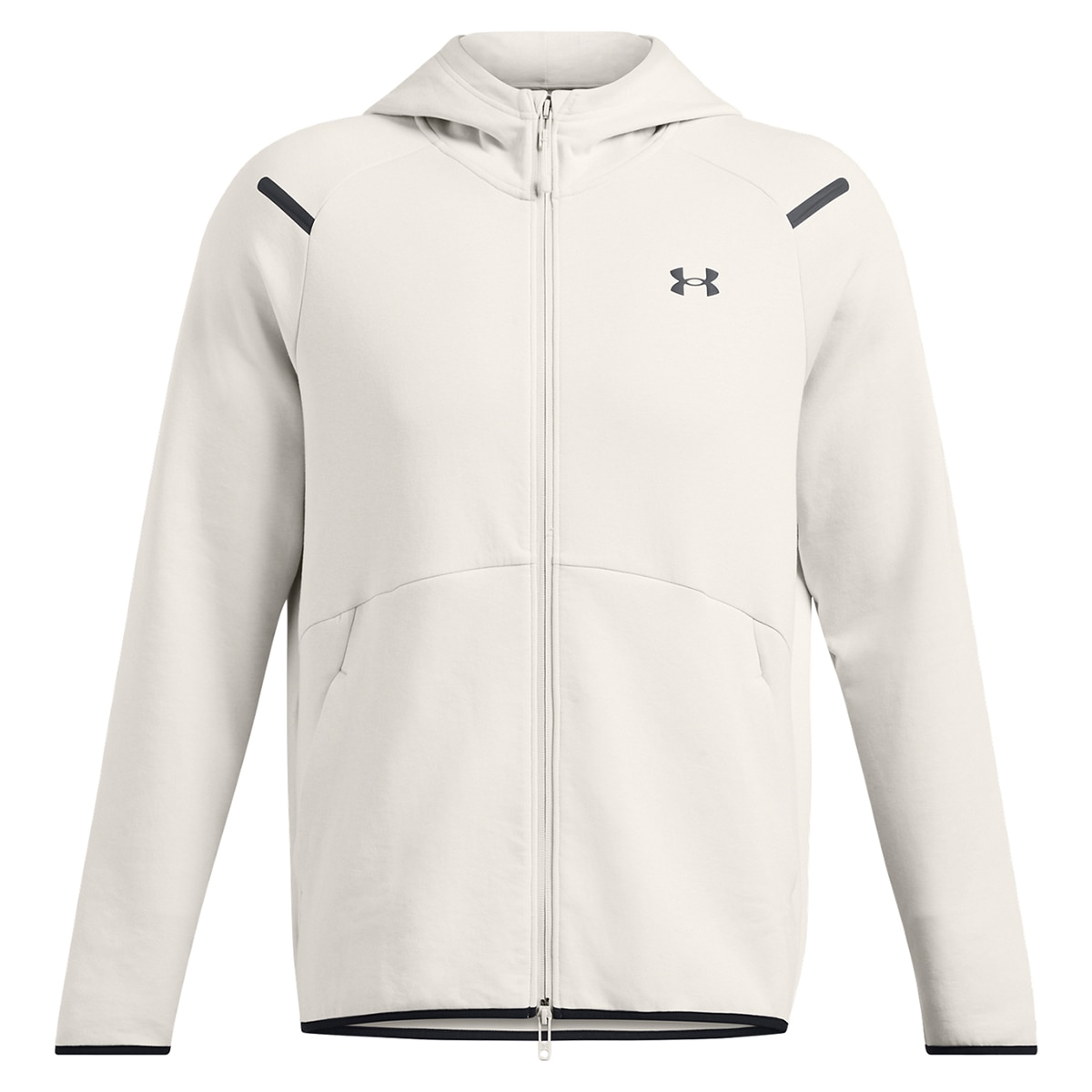 Sweatshirt Casual de Homem Ua Unstoppable Flc Fz Hd Eu-Gry Branco-5