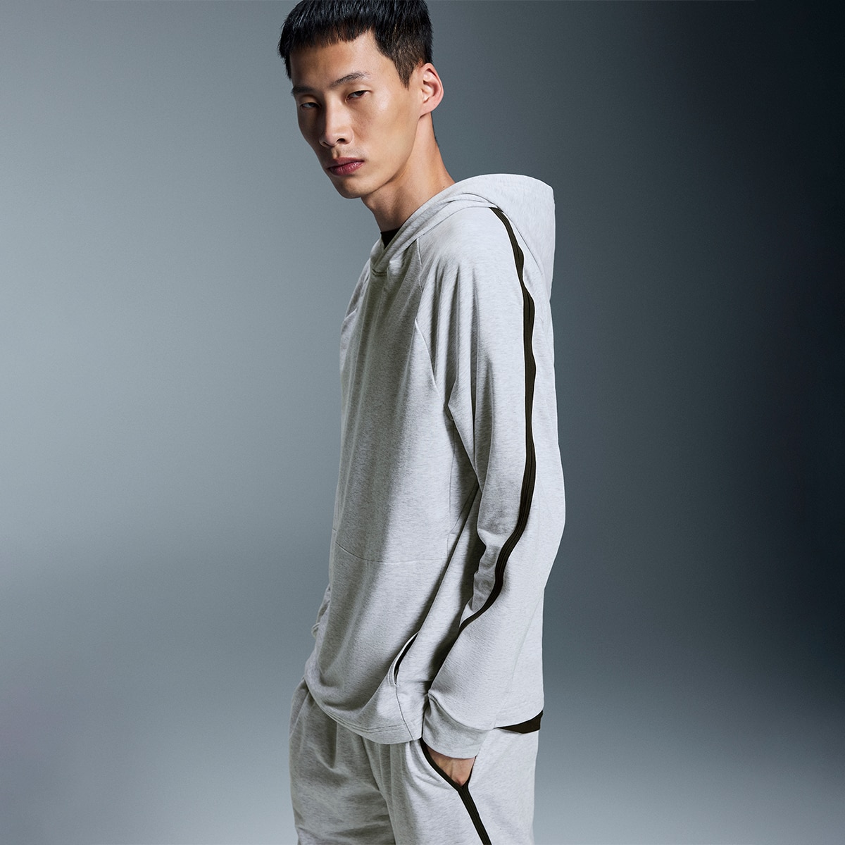 Sudadera de hombre Studio Hoodie On - Gris Gris-3
