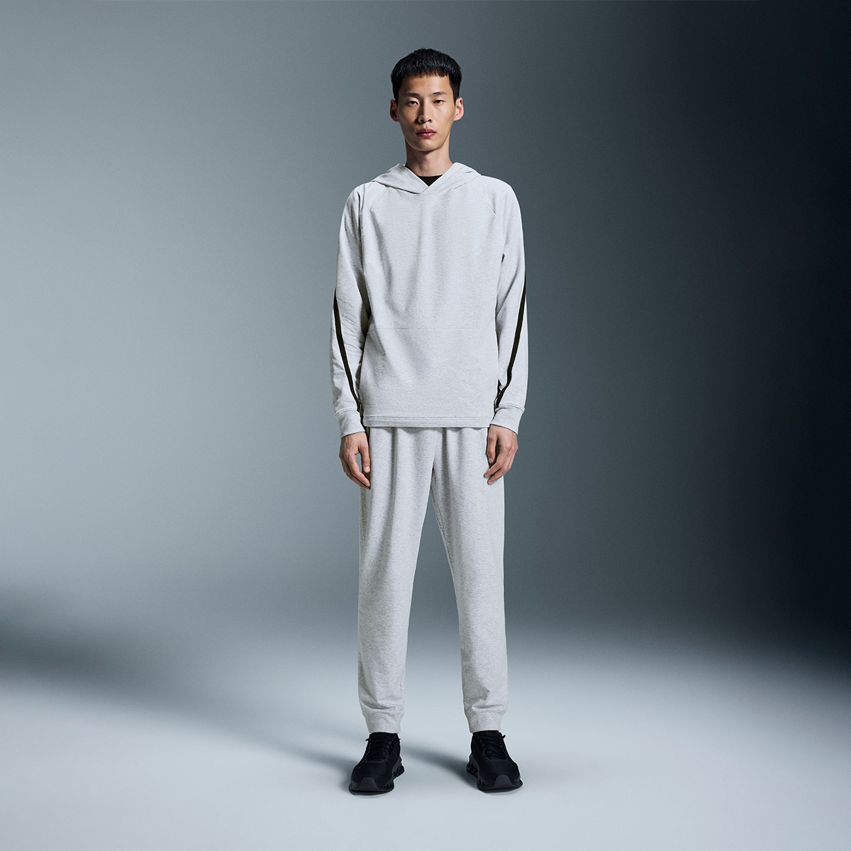 Sudadera de hombre Studio Hoodie On - Gris Gris-4