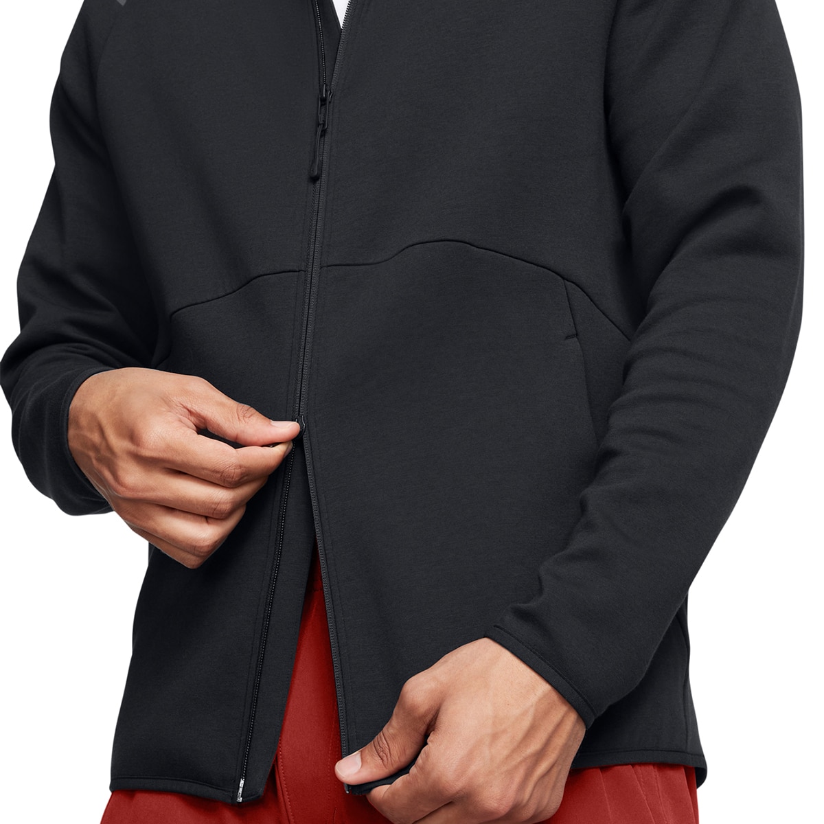 Sweatshirt de Homem UA Unstoppable Flc FZ HD EU Preto-3