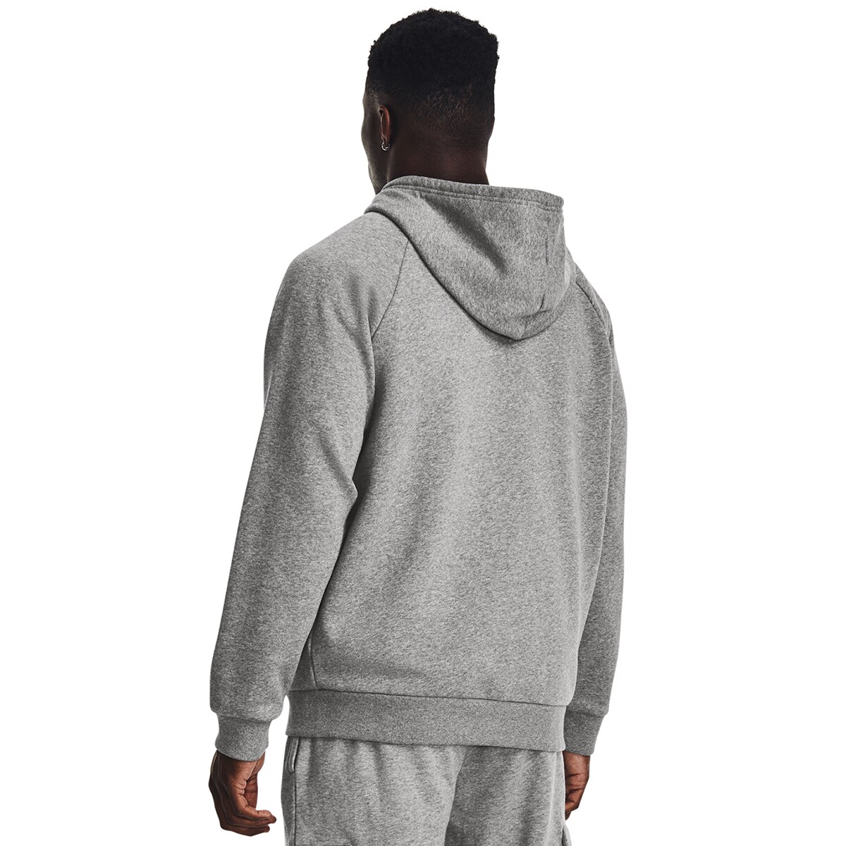Sweatshirt de Homem UA Rival Fleece FZ Hoodie Cinzento-2