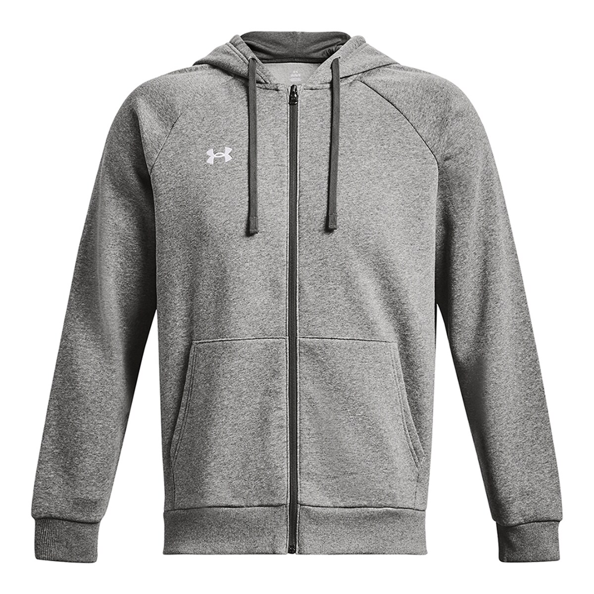 Sweatshirt de Homem UA Rival Fleece FZ Hoodie Cinzento-5