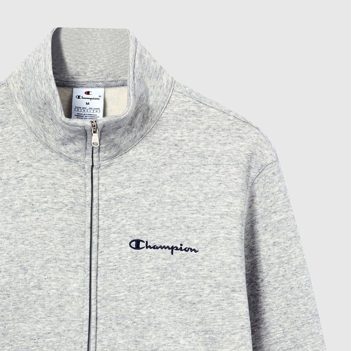 Sweatshirt Casual de Homem Full Zip Cinzento-3
