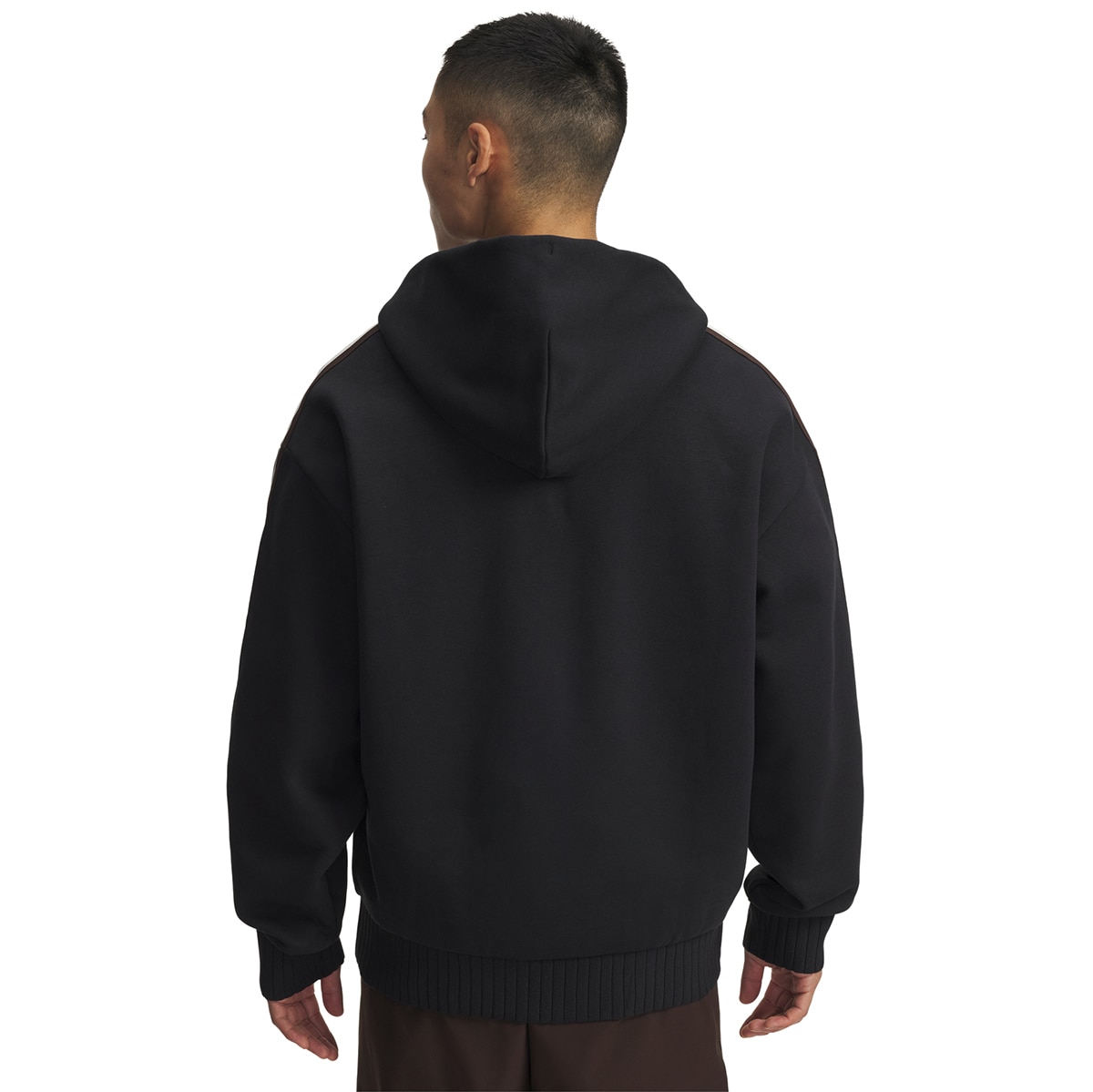 Sweatshirt de Homem UA Icon Heavy Rib FZ Preto-2