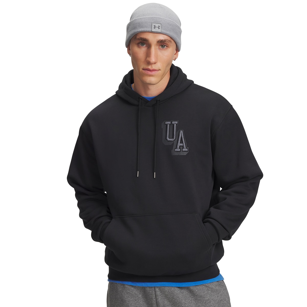 Sweatshirt de Homem UA Icon Flc Graphic Top Preto-1