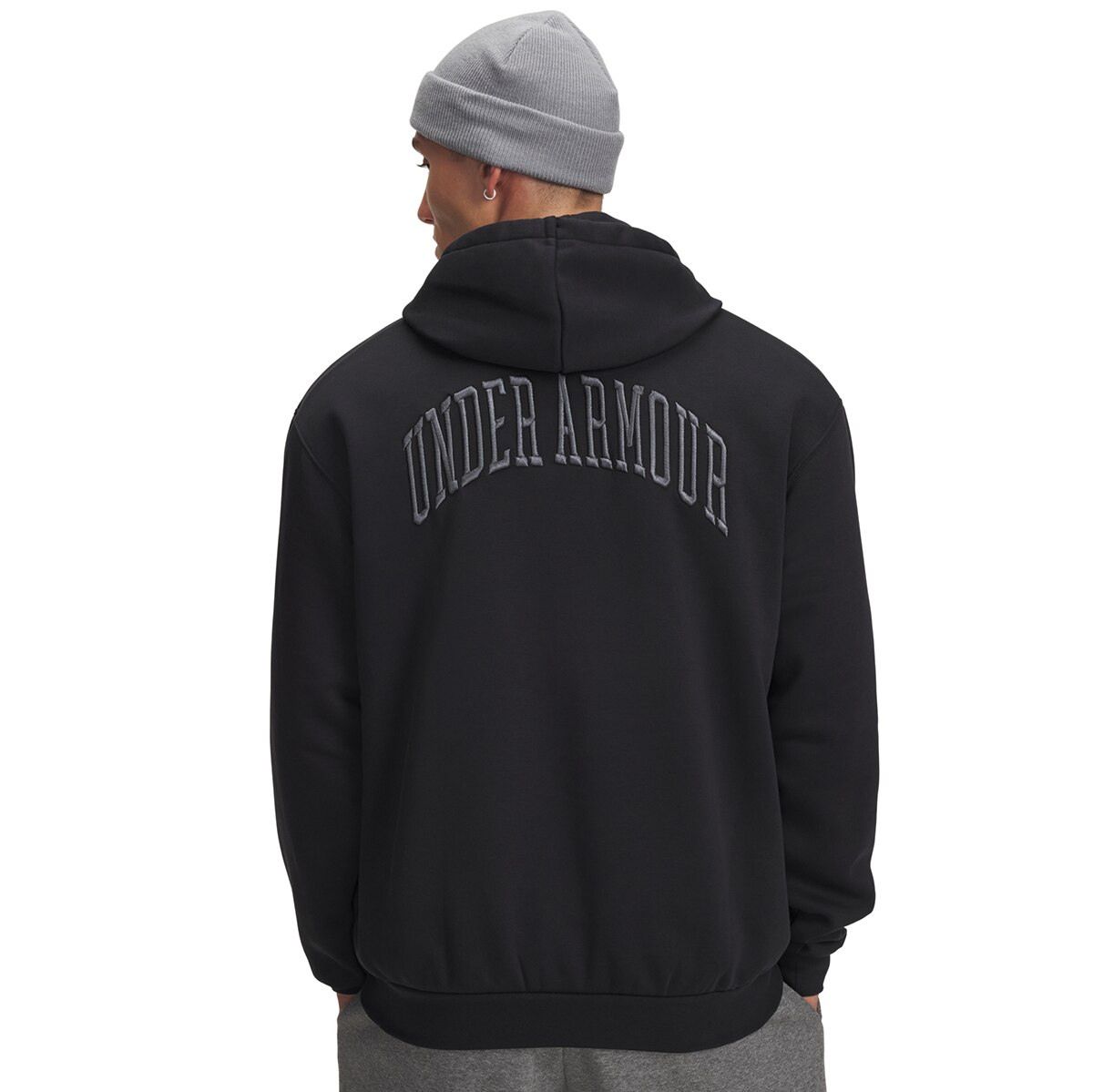 Sweatshirt de Homem UA Icon Flc Graphic Top Preto-2