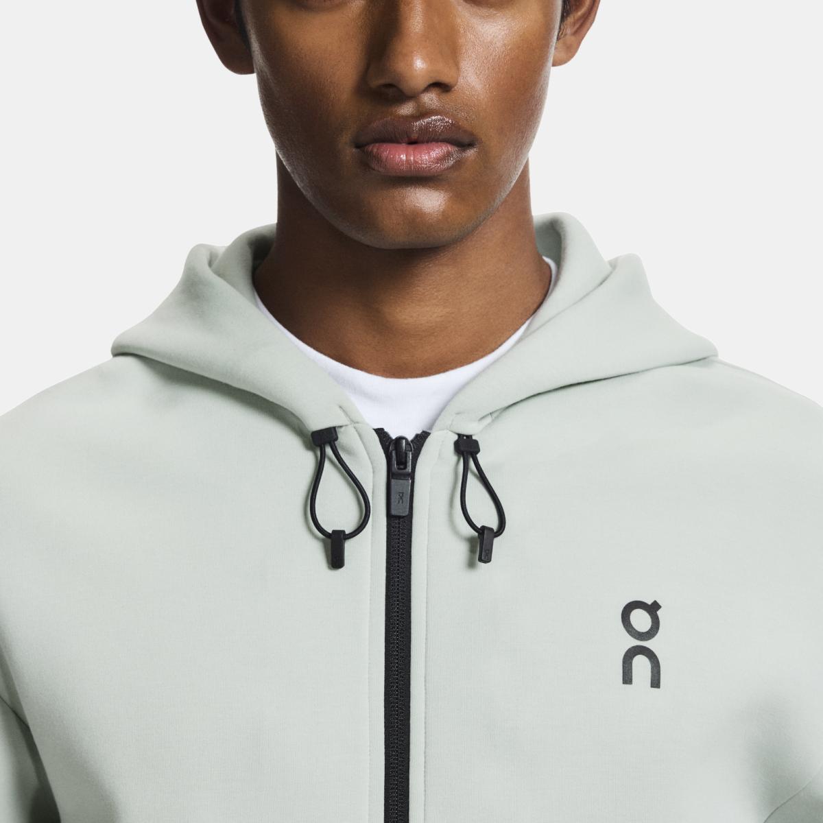 Sudadera de hombre Focus Tech Zip Hoodie On - Verde Verde-3