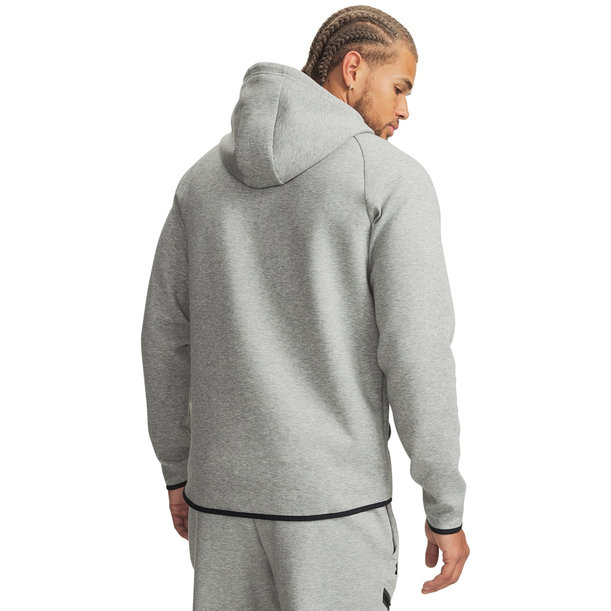 Sweatshirt de Homem Casual UA Unstoppable Flc FZ HD EU Cinzento médio-2