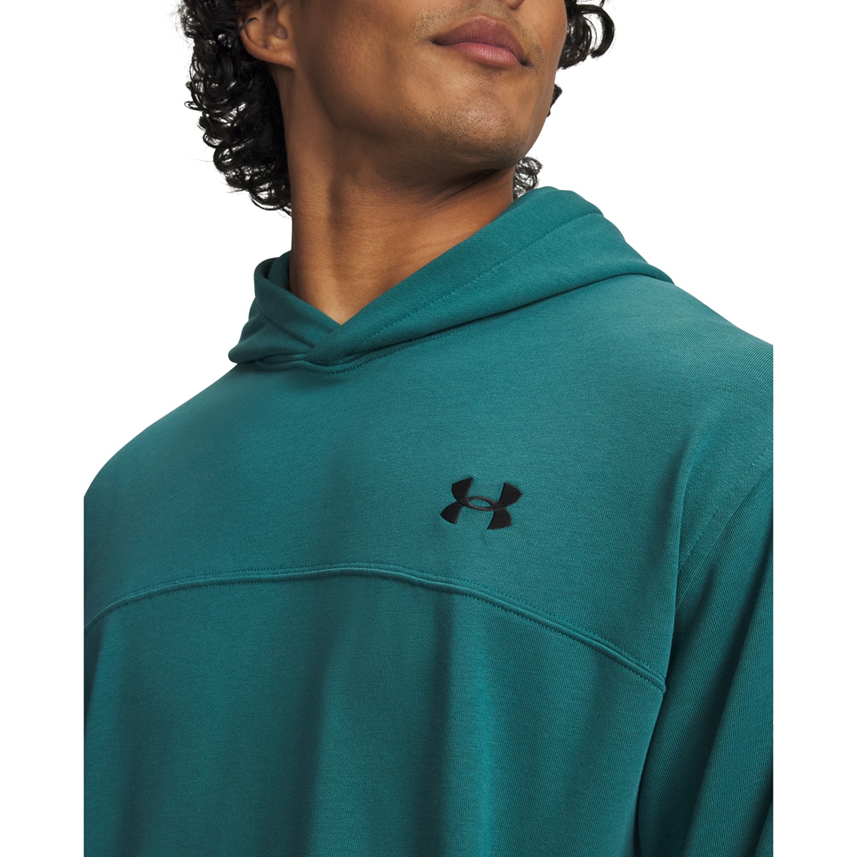Sweatshirt Casual de Homem UA Rival LW Hoodie Verde-escuro-3