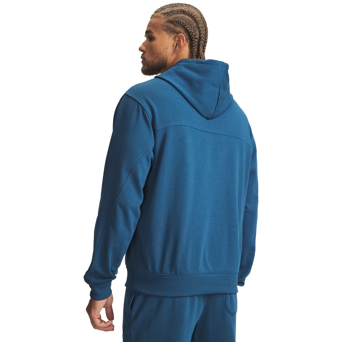 Sweatshirt Casual de Homem UA Rival LW Hoodie Azul-escuro-2