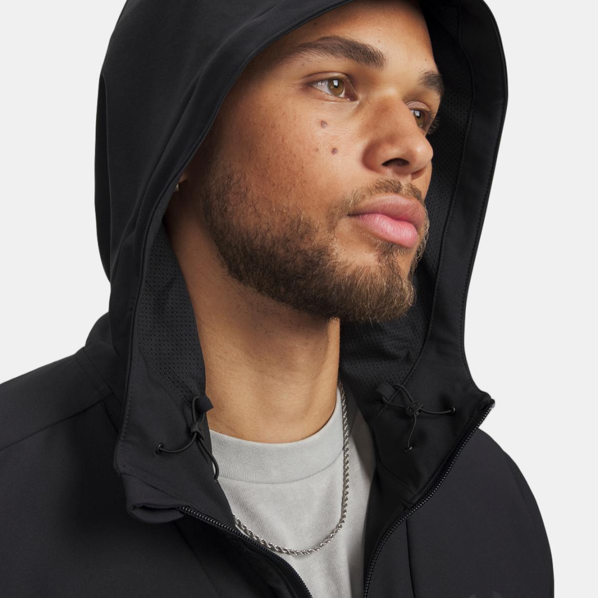 Sweatshirt de Homem UA Unstoppable Woven Jacket Preto-3