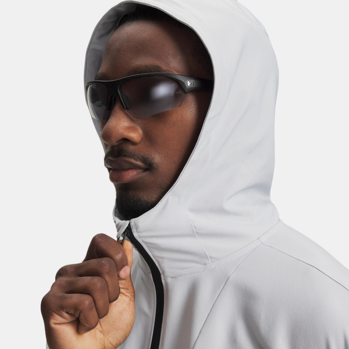 Sweatshirt de Homem Casual UA Unstoppable Woven Jacket Cinzento-claro-3