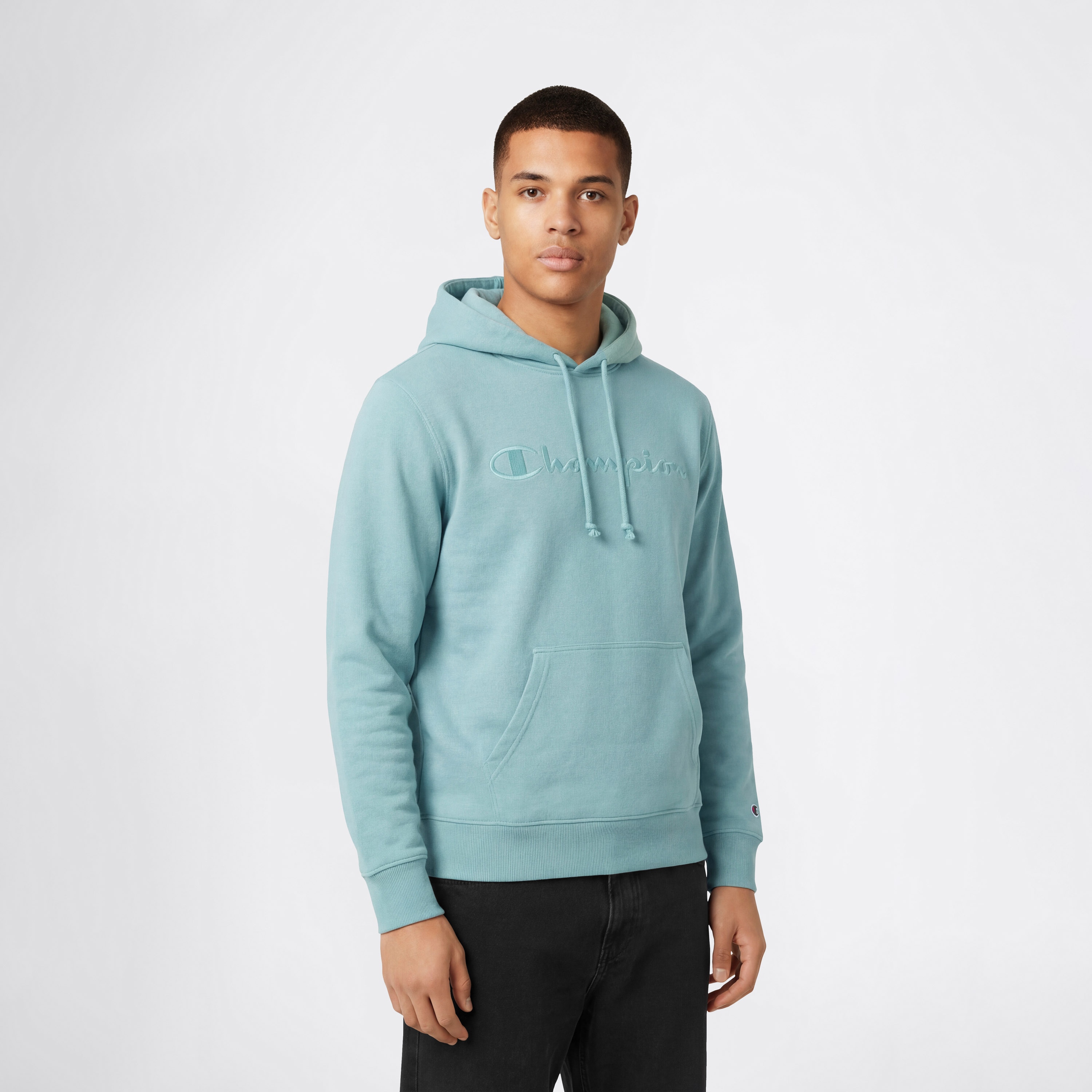 Sweatshirt de Homem Hooded Azul-1