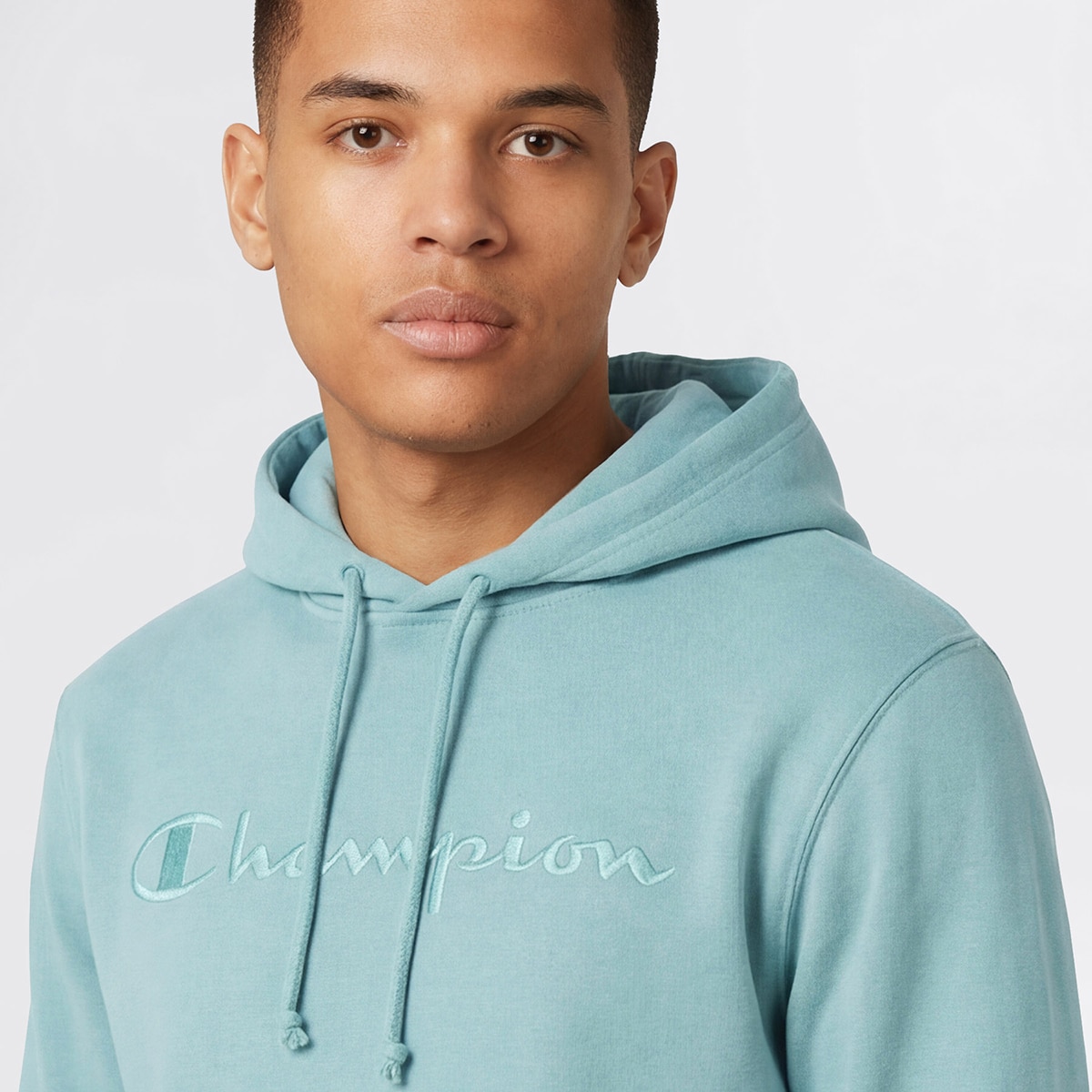 Sweatshirt de Homem Hooded Azul-3
