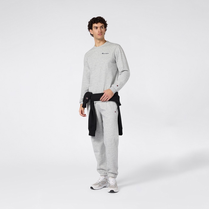 Sweatshirt de Homem Crewneck Cinzento-3