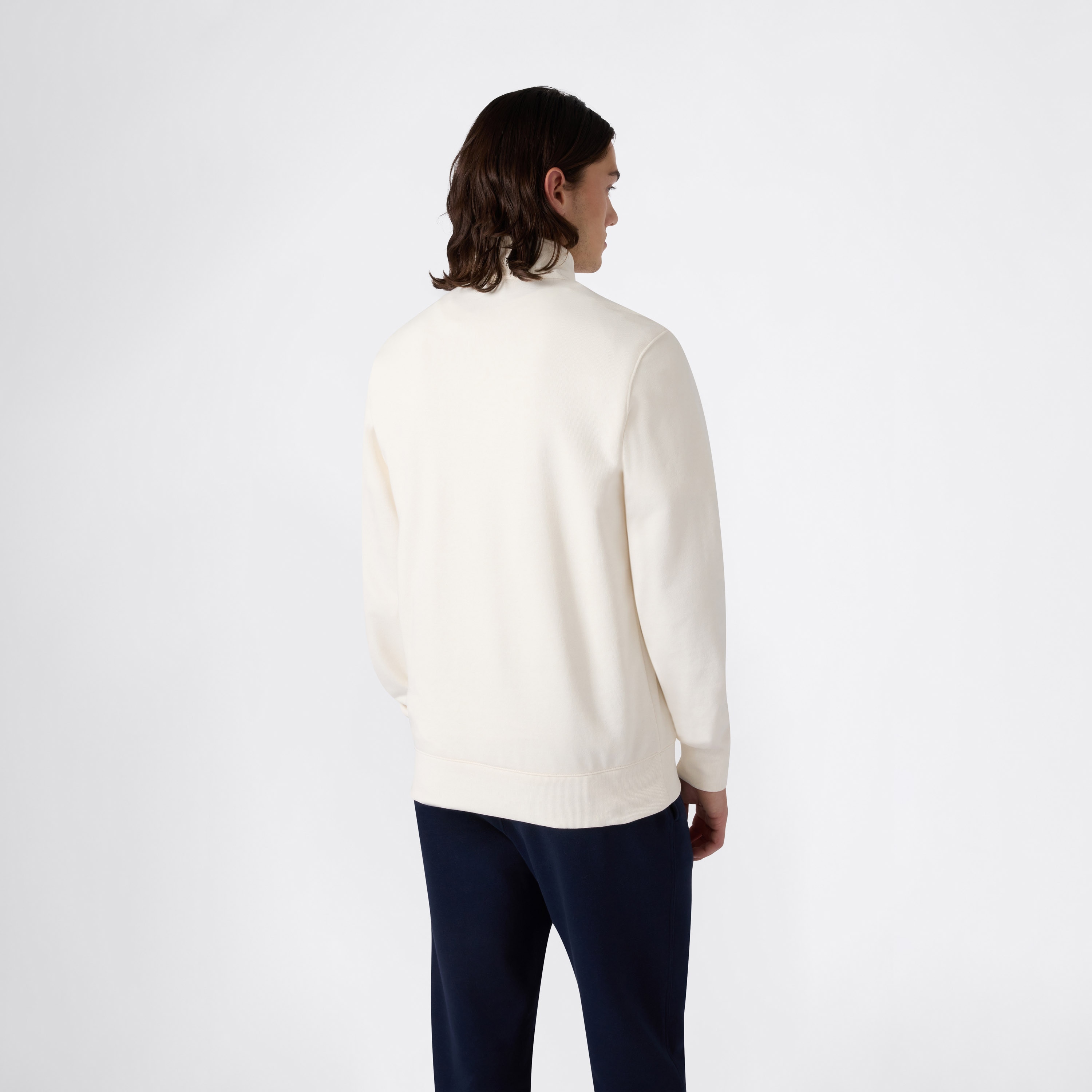 Sweatshirt de Homem Half Zip Cinzento-2