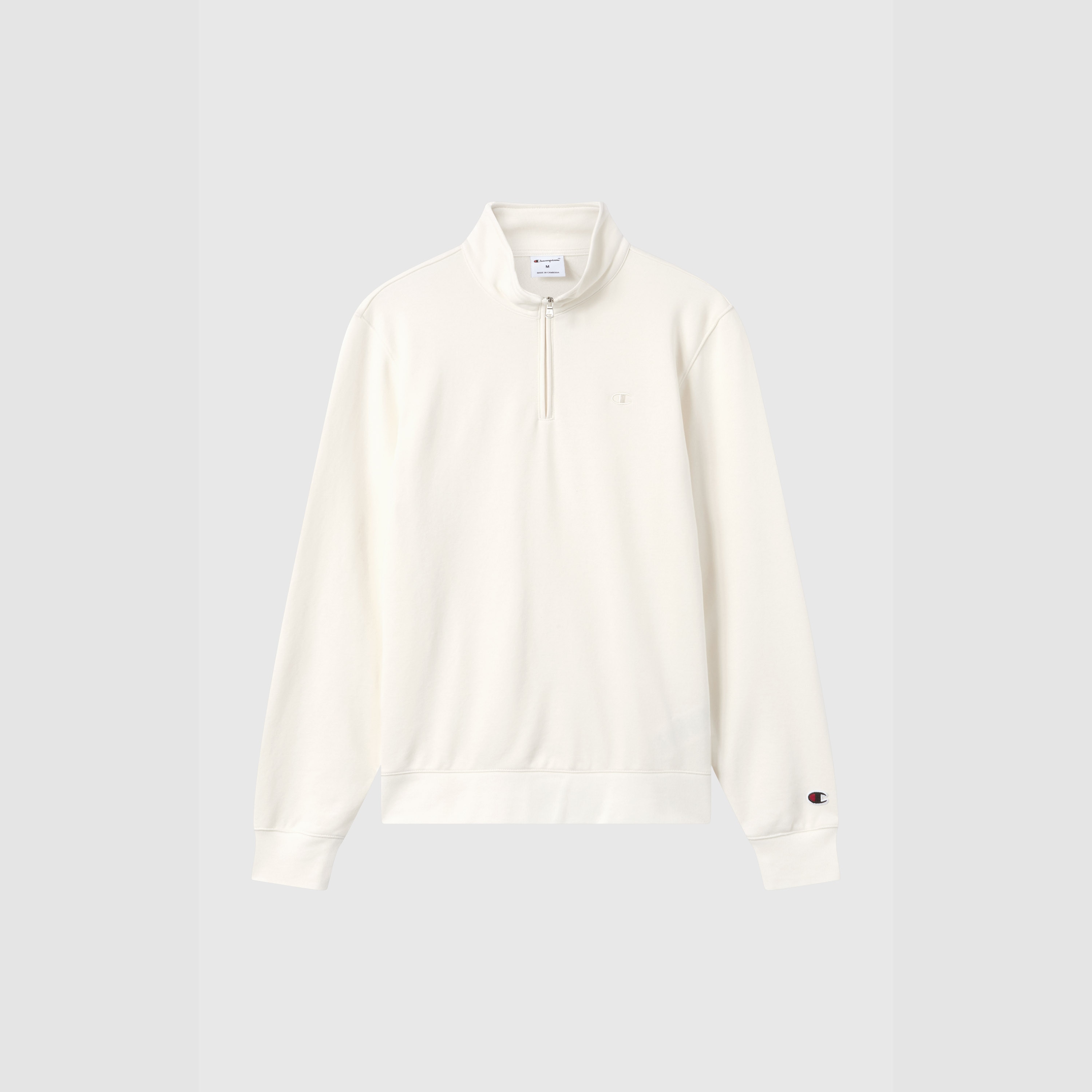 Sweatshirt de Homem Half Zip Cinzento-5