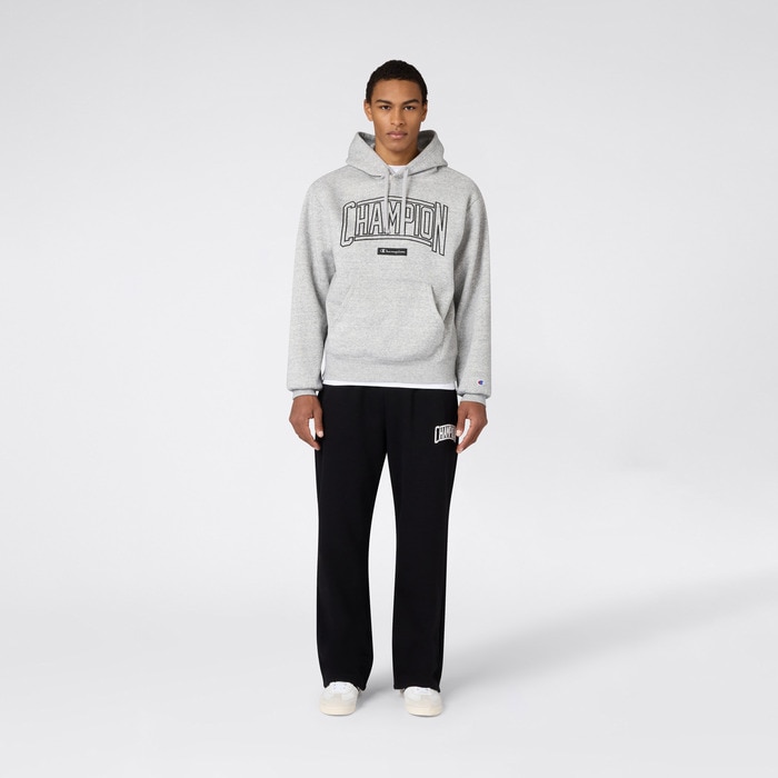 Sweatshirt de Homem Hooded Cinzento-3