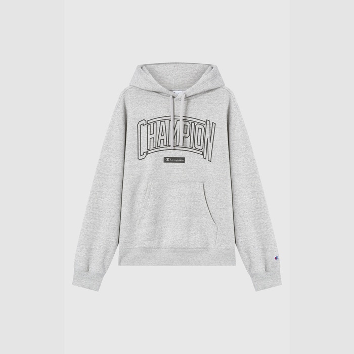 Sweatshirt de Homem Hooded Cinzento-4