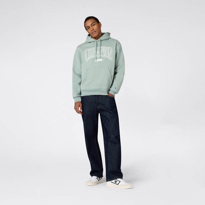 Sweatshirt de Homem Hooded Verde-3