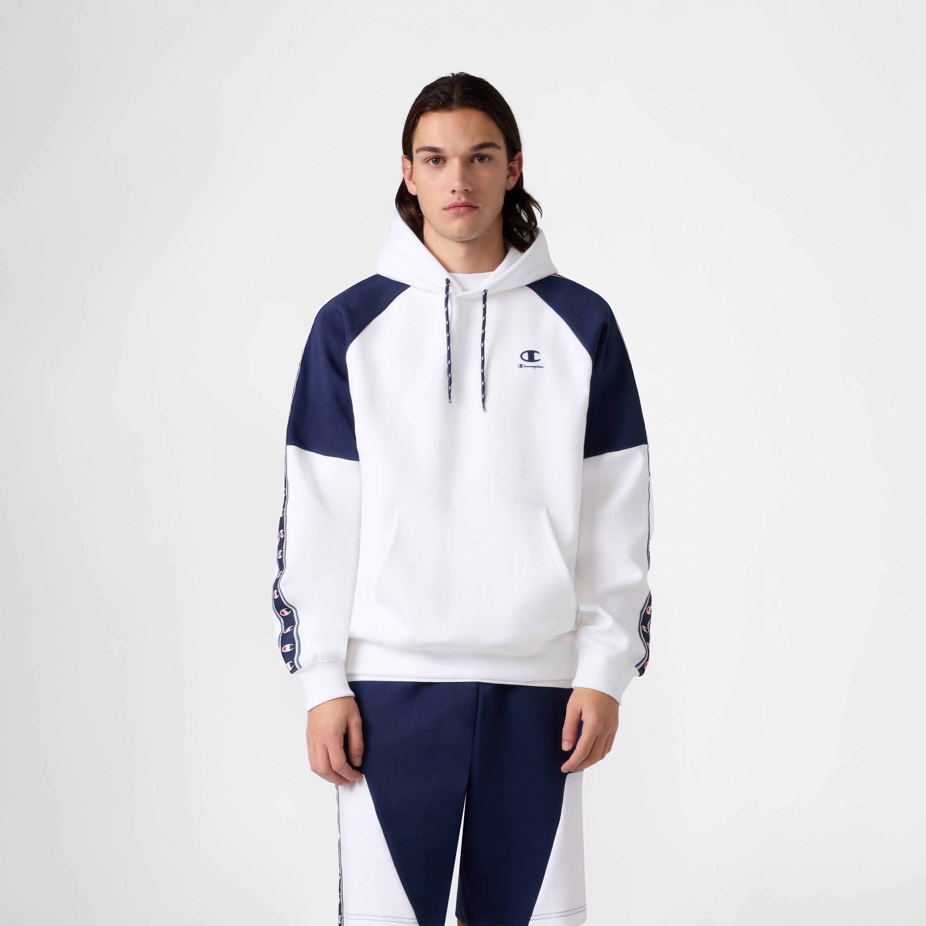 Sweatshirt de Homem Hooded Branco-1