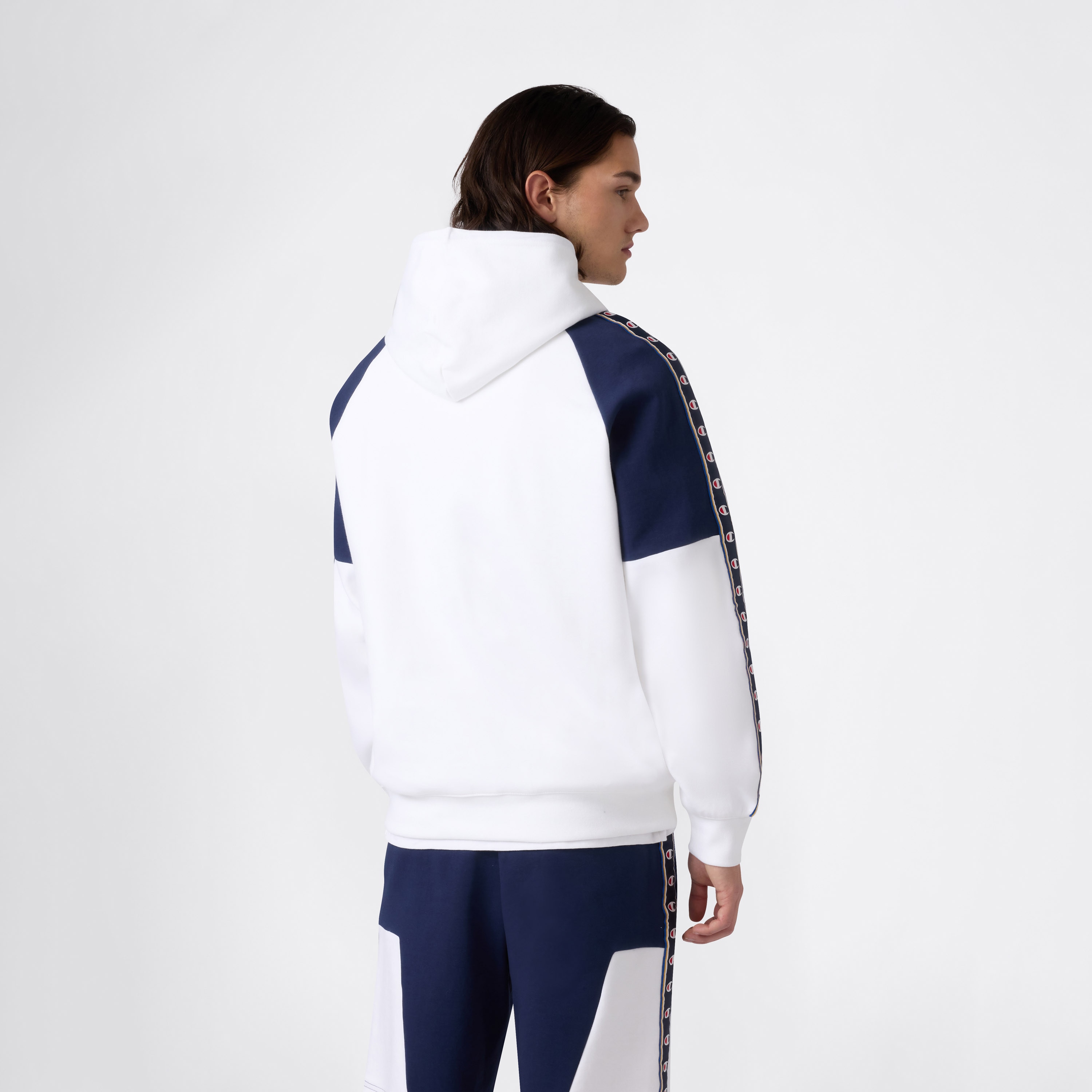 Sweatshirt de Homem Hooded Branco-2