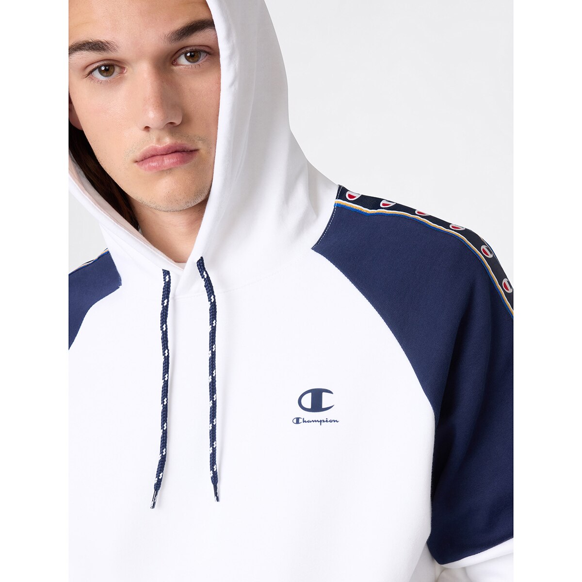 Sweatshirt de Homem Hooded Branco-3