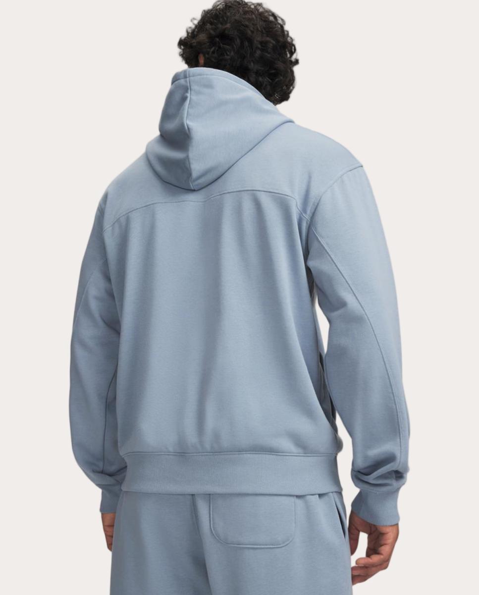 Sweatshirt de Homem UA Rival LW Hoodie Azul / Cinzento-2