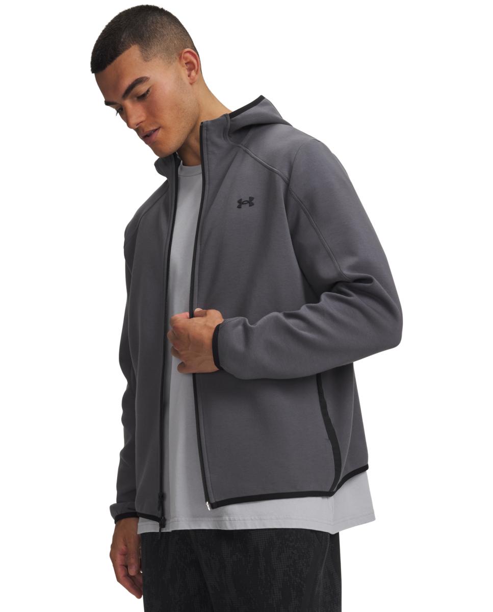 Sudadera de hombre UA Unstoppable Flc FZ Under Armour - Gris granito Gris granito-1